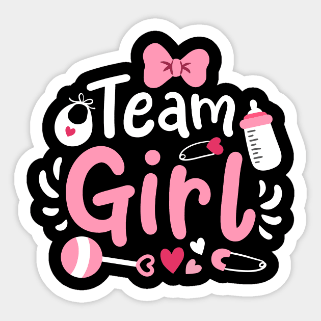 Gender Reveal Team Girl Sticker by KAWAIITEE